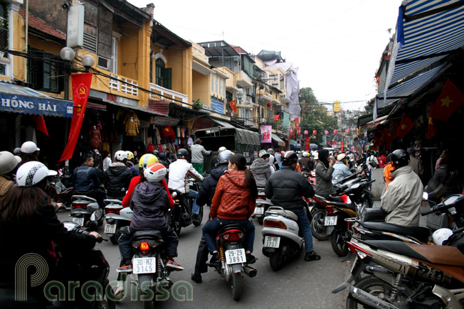 The Old Quarter of Hanoi one day before Tet (Lunar New Year)