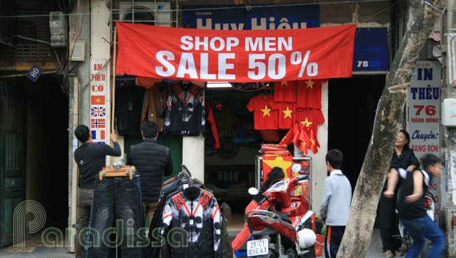 A shop in the Old Quarter of Hanoi