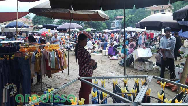 An overview of Mai Chau Market