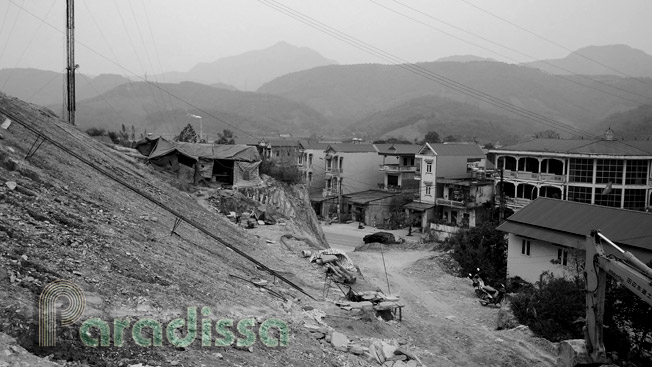 A view of Route 6, the Da River from Pheo Fire Base