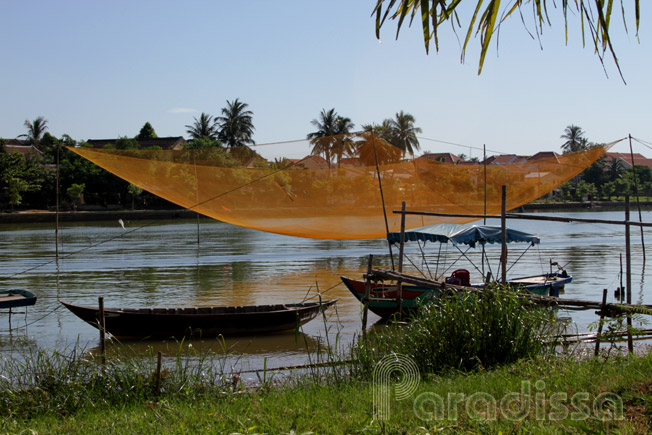 The Hoai River in Hoi An, Vietnam