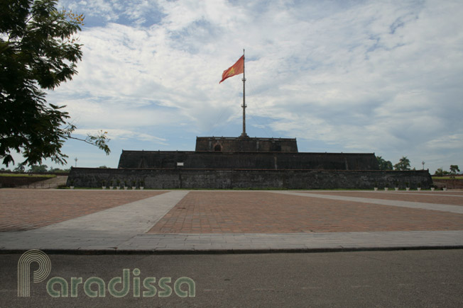 The flag tower in front of Hue Imperial Citadel