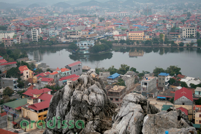 A panoramic view of Lang Son City from the To Thi Mountain in the city center