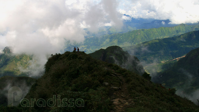 Stunning mountainscape on the trek