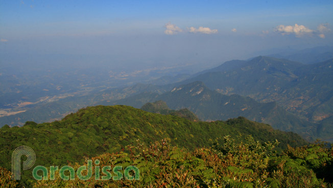 View looking southeast from the summit of Lao Than