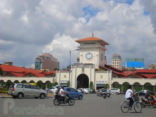 The Ben Thanh Market in central Saigon Ho Chi Minh City Vietnam