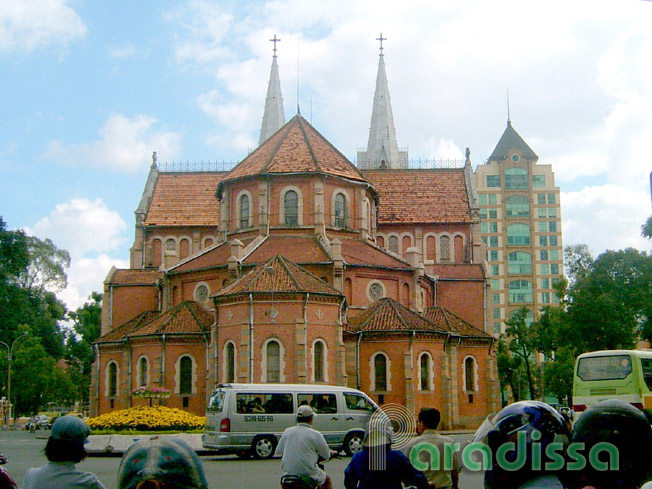 Notre Dame Cathedral in central Saigon Ho Chi Minh City Vietnam
