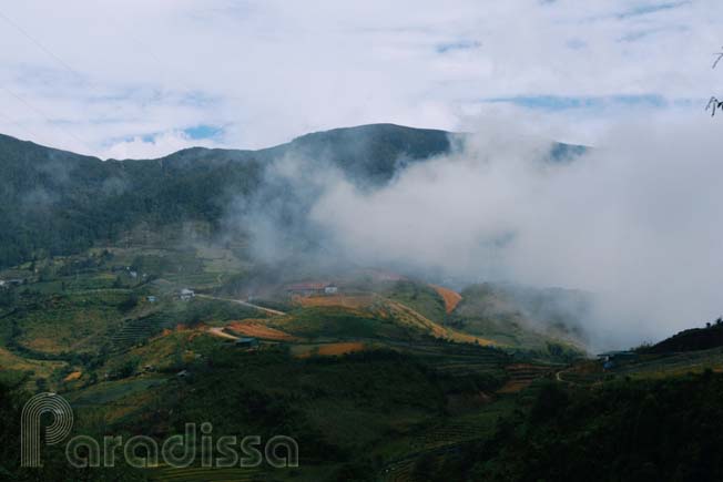 Mountains on the trek in Sapa