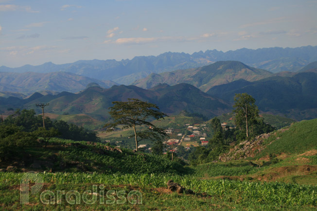 Mountains at Moc Chau Plateau, Son La