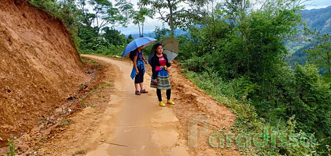 A hiking path at Mu Cang Chai