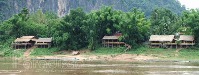 A village by the Mekong River outisde of Luang Prabang