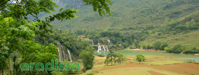 The Valley at the Ban Gioc Waterfall, Cao Bang
