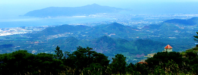 View over Da Nang from Ba Na Hill Station