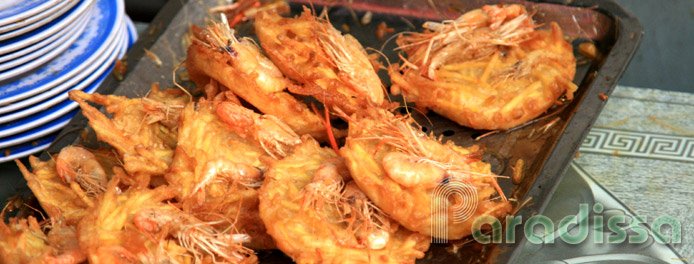 Crispy shrimp pastry