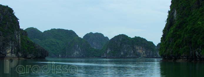 Peaceful islands on the Lan Ha Bay, Hai Phong, Vietnam
