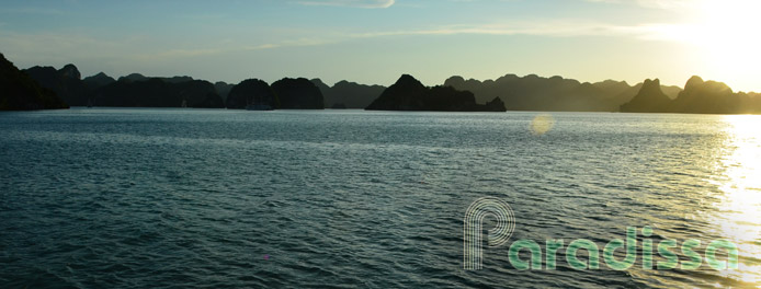 Pure Halong Bay at dawn