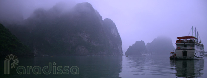 Halong Bay in the fog