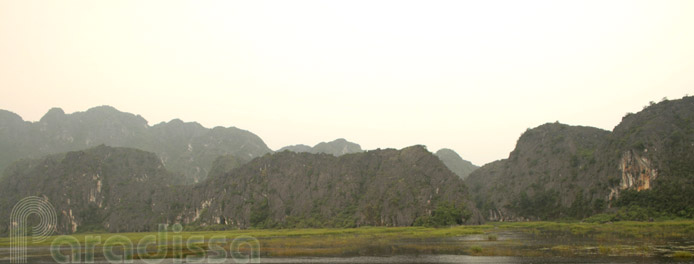 Karstic mountains at Kem Trong, Ha Nam