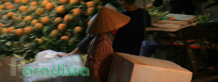 The Long Bien Market in Hanoi