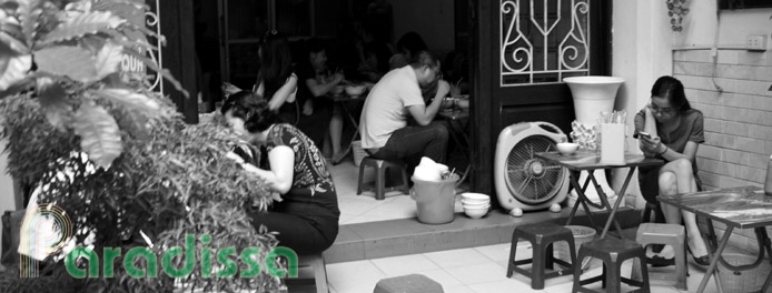 Dining in the Old Quarter of Hanoi