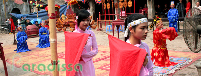 La fête du village Chuong à Ha Tay au Vietnam
