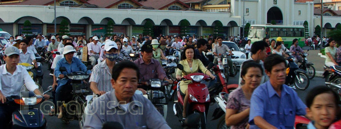 Traffic in central Saigon