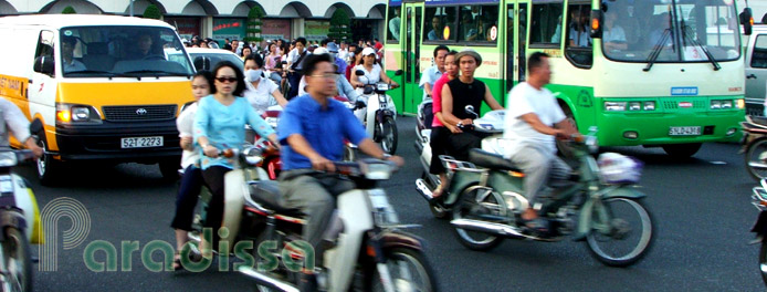 Traffic in central Saigon