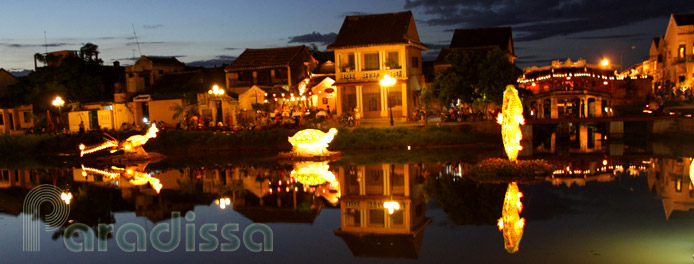 Hoi An riverside at night