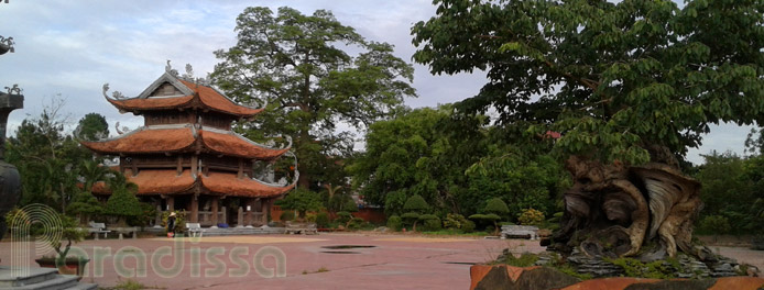 The Bell Tower at the Nom Pagoda in Van Lam Hung Yen