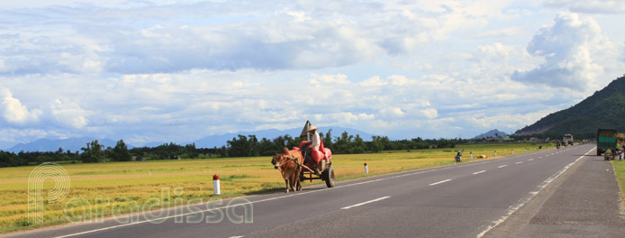 A scenic road at Van Ninh Khanh Hoa