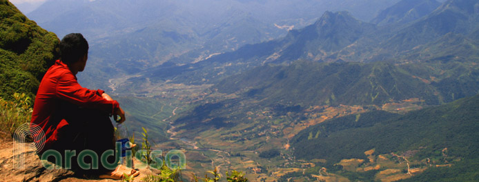 Magnificent view while trekking at Lao Than Mountain in Lao Cai