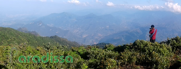 View from the top of Lao Than Mountain