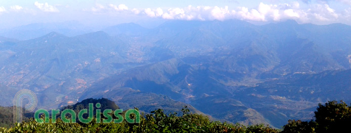 Mount Lao Than in Bat Xat, Lao Cai, Vietnam