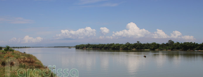 La rivière Thu Bon, Quang Nam, Vietnam