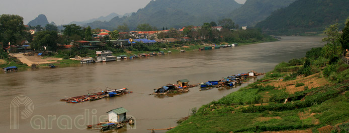Landscape of the Lo River at Tuyen Quang City