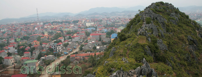 Lang Son City, View looking down from the To Thi Mountain
