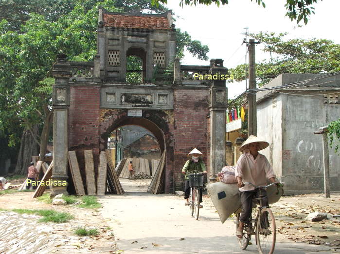Gate to the Tho Ha Village Bac Giang Vietnam