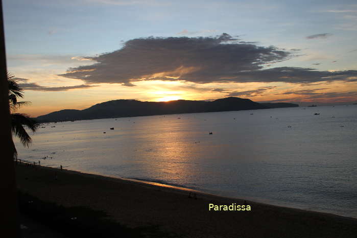 Dawn over the Quy Nhon Beach, Binh Dinh Province, Vietnam