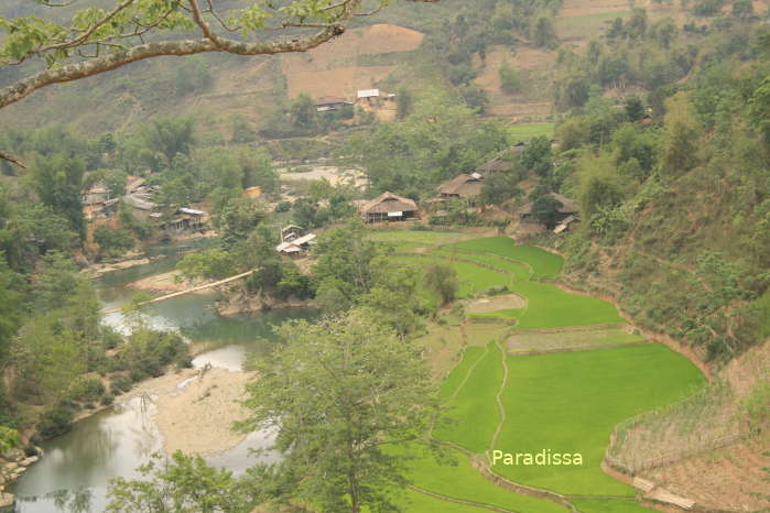 An idyllic ethnic village at Bao Lac District near Meo Vac District of Ha Giang Province