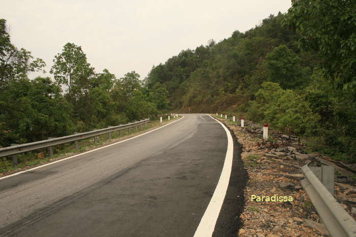 National Road 3 outside of Cao Bang City where we can travel to Bac Kan Province and Hanoi