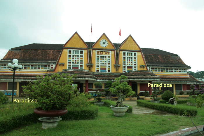 Da Lat Train Station where an old steam locomotive is still at work!