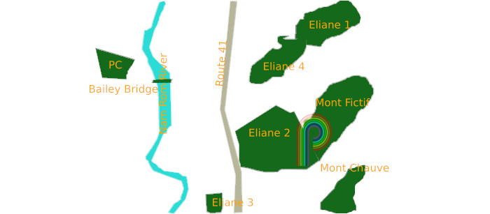 Positions of the Eliane Group in the Battle of Dien Bien Phu