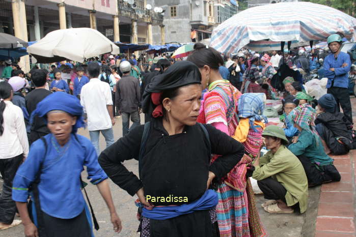 Tay ladies at Hoang Su Phi Sunday Market
