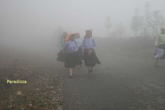 Hmong ladies at Chi Le Dung, Meo Vac District, Ha Giang Province