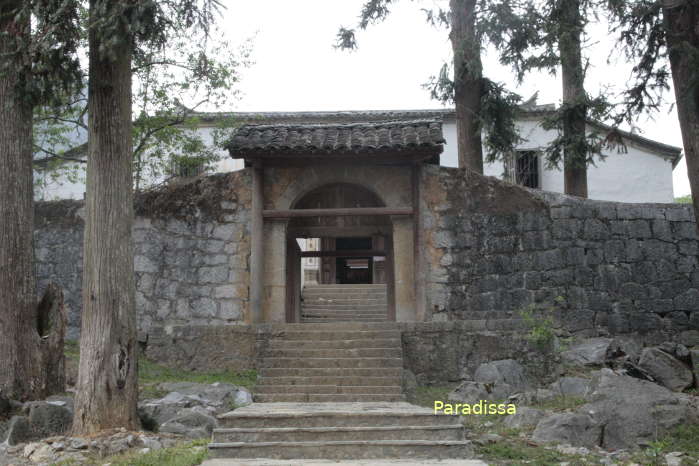 Gate to the once Hmong King's Residence in the Dong Van Plateau