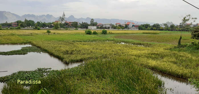 Scenic countryside in Ha Nam Province Vietnam