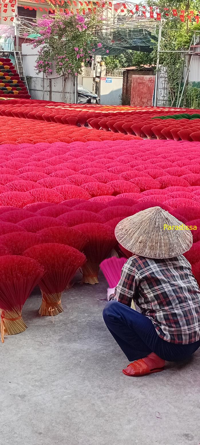 A photo tour to Quang Phu Cau Incense Village in Hanoi, Vietnam