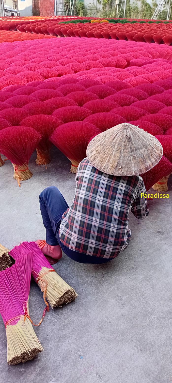 A photo tour to Quang Phu Cau Incense Village in Hanoi, Vietnam