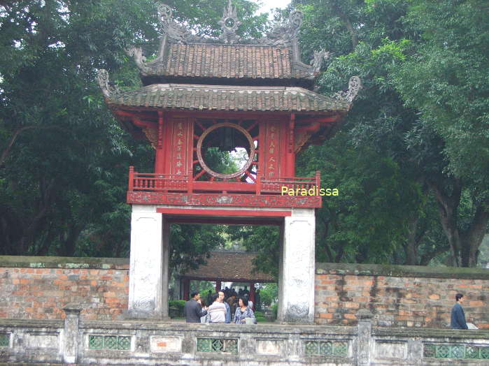 The Temple of Literatures in Hanoi Vietnam, symbol of the learning tradition in the country