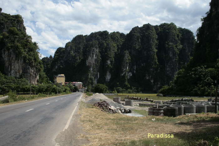 Magnificent mountains at Tan Lac Hoa Binh by Route 6 between Hanoi and Mai Chau